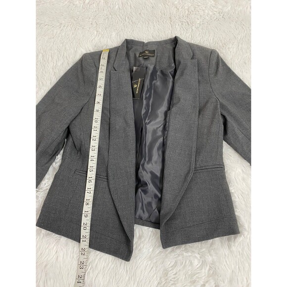 Worthington Gray Blazer Open Size 8 Business Work Wear Office - Picture 10 of 12